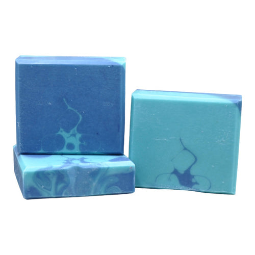blue soap