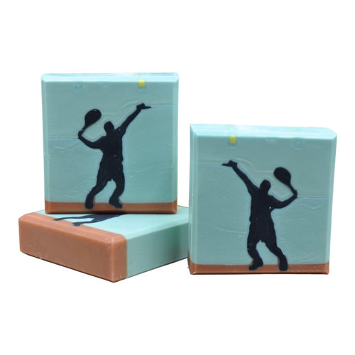 soap with a tennis player on it tennis seife