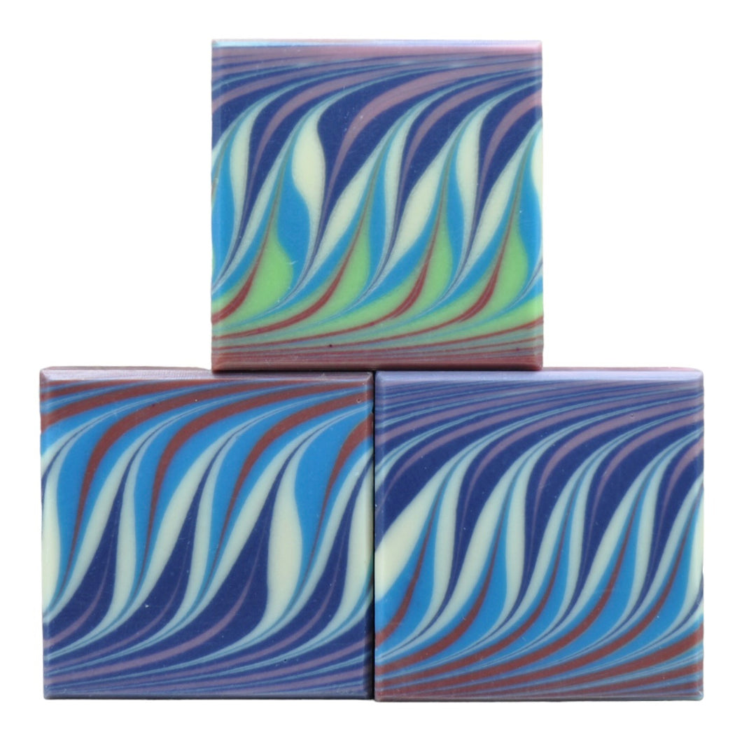 taiwan swirl soap blue red soap seife natur seife