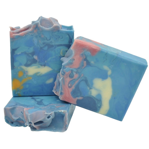 blue marble textured top soap seife blaue