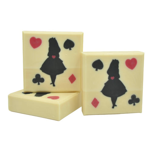alice in woderland soap playing cards soap 