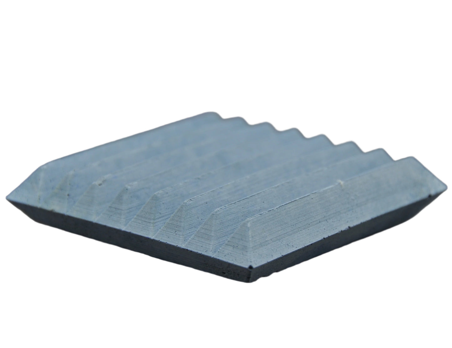 Handgemachte blaue Beton Seifenschale im minimalistischen Design