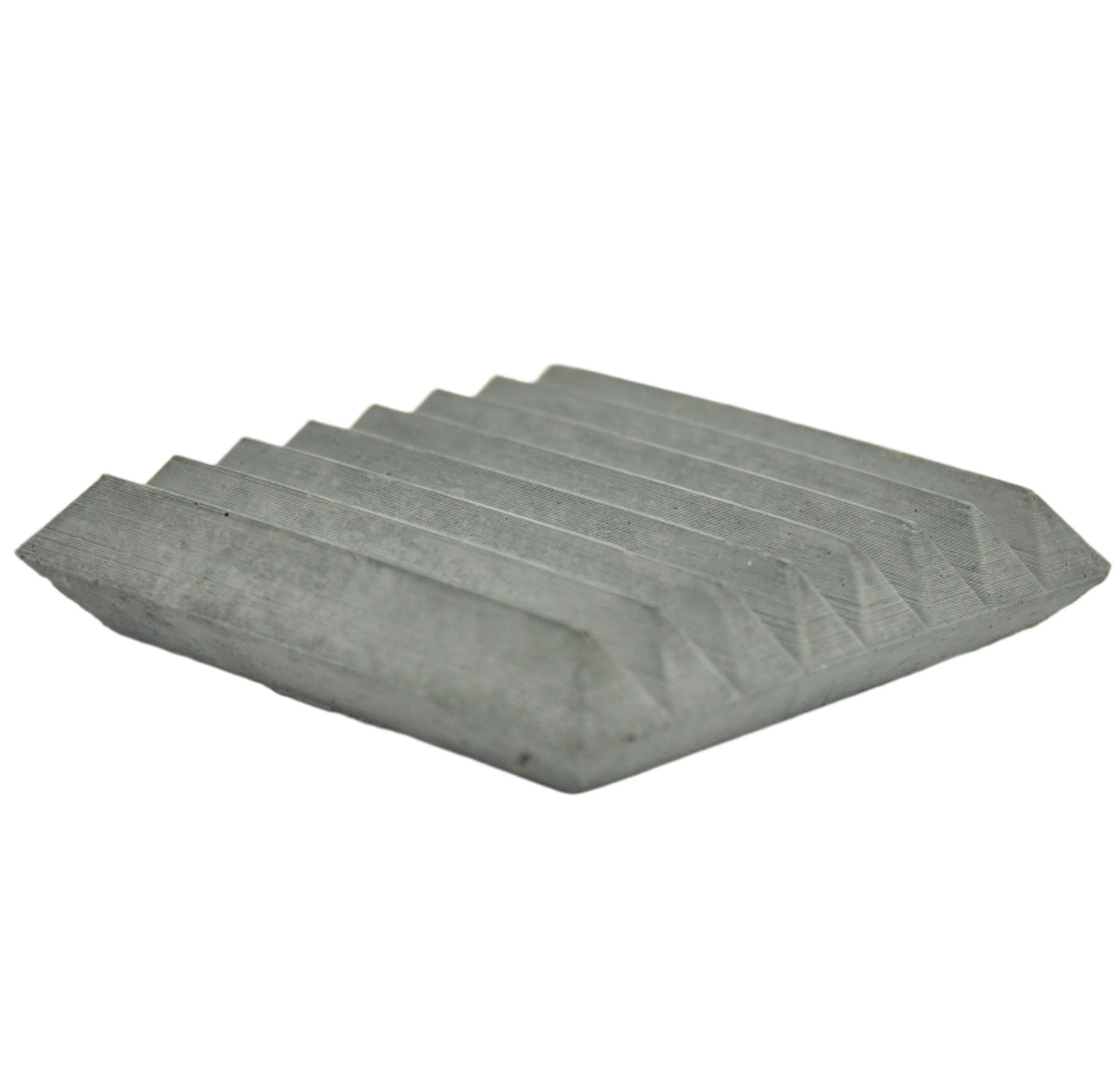 Handgemachte dunkelgraue Beton Seifenschale im minimalistischen Design