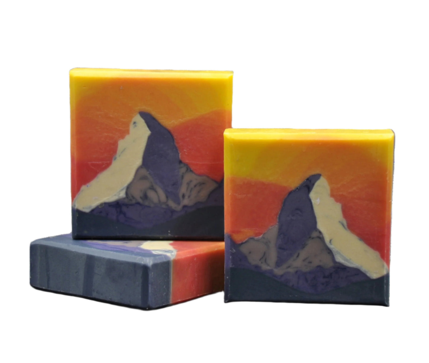 Matterhorn Seife handgefertigte Kaltprozess-Seife mit Matterhorn-Berg-Design, Ziegenmilch und natürlichen Ölen