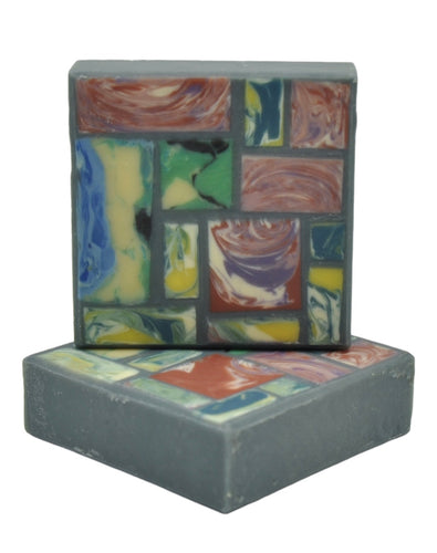 Piet Mondrian inspired soap seife